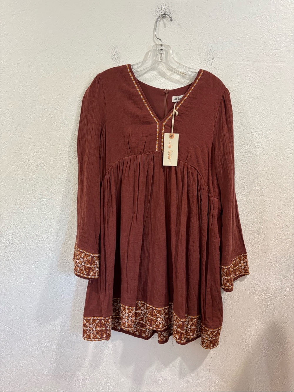 NWT! In Loom Embroidered Boho Dress